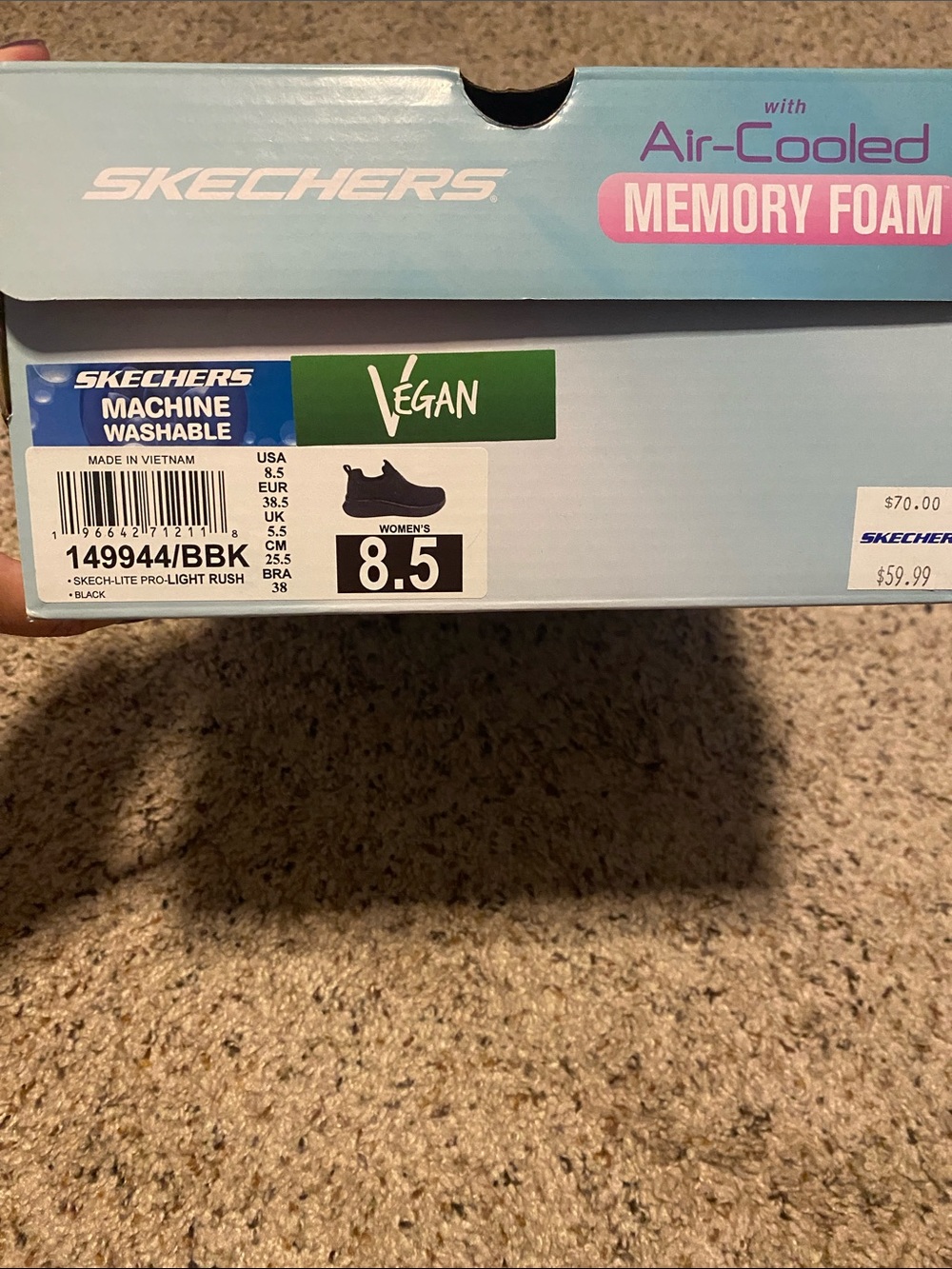 Skechers Black Women's Slip-On Sneakers with Memory Foam
